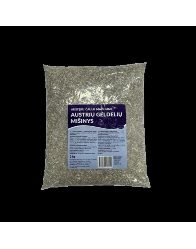 Austeru čaulu maisījums 2 kg. 2-5 mm