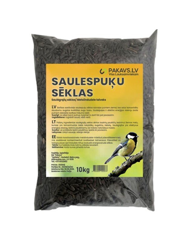 Saulespuķu sēklas (melnas) 10kg