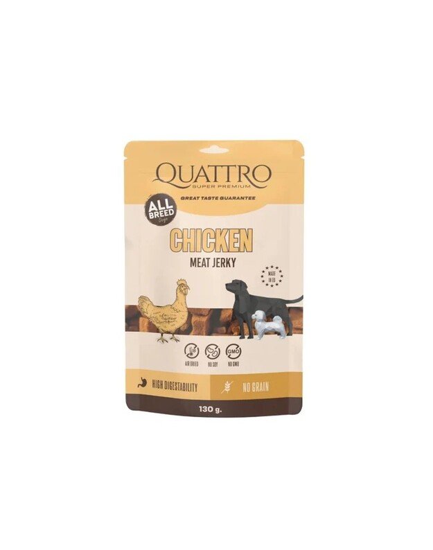 Meat jerky - Žāvēta vistas gaļa - filejas 130 gr.