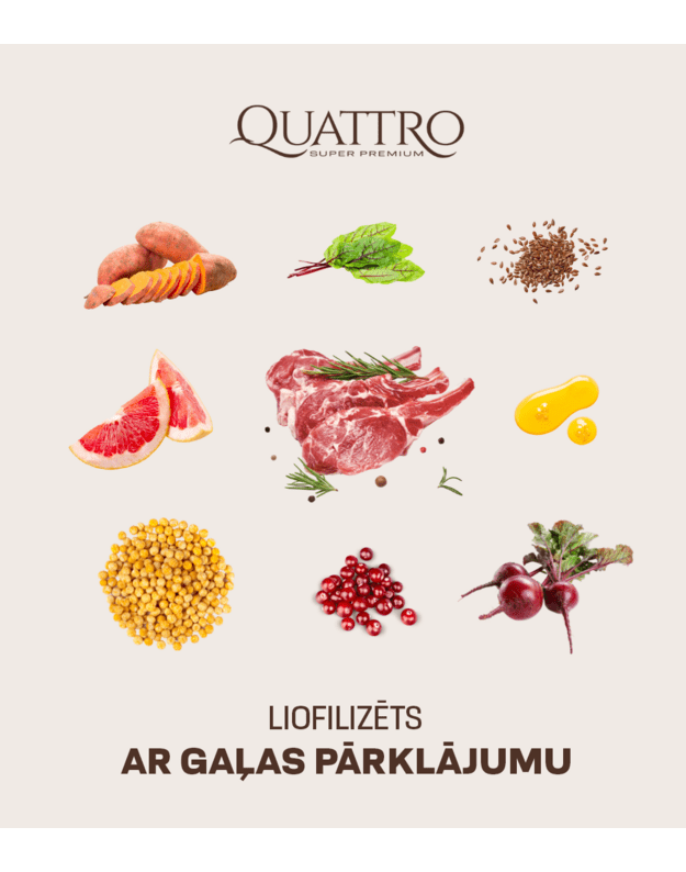 Visu šķirņu pieaugušo suņu barība bez graudiem ar jēra gaļas monoproteīnu 3 kg 2
