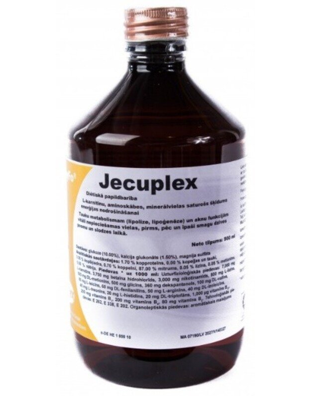 Jecuplex VeyFo 500ml, papildbarība dzīvniekiem un putniem
