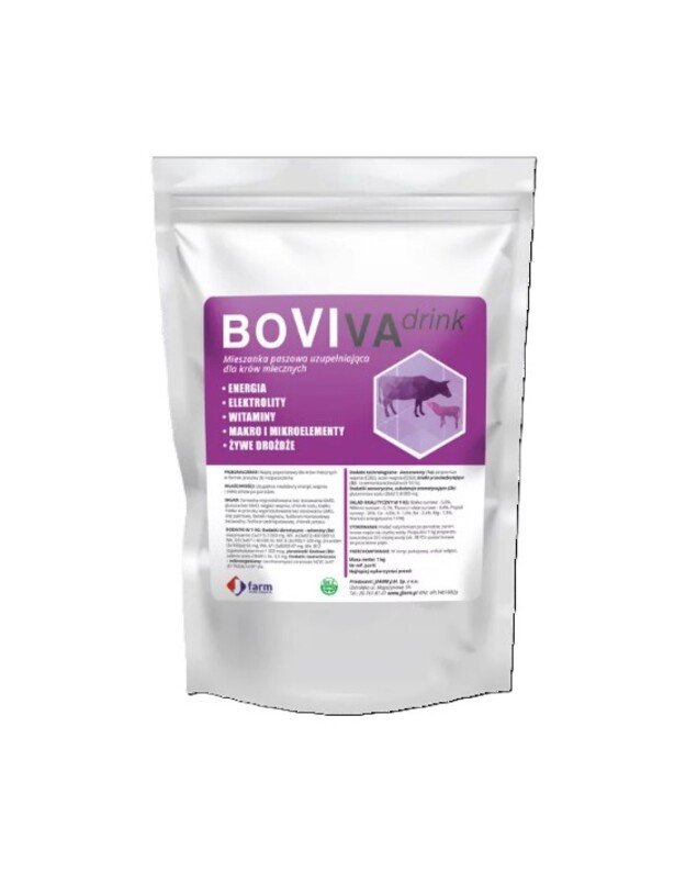 JF Boviva Drink pulveris, papildbarība govīm pēc atnešanās 1kg