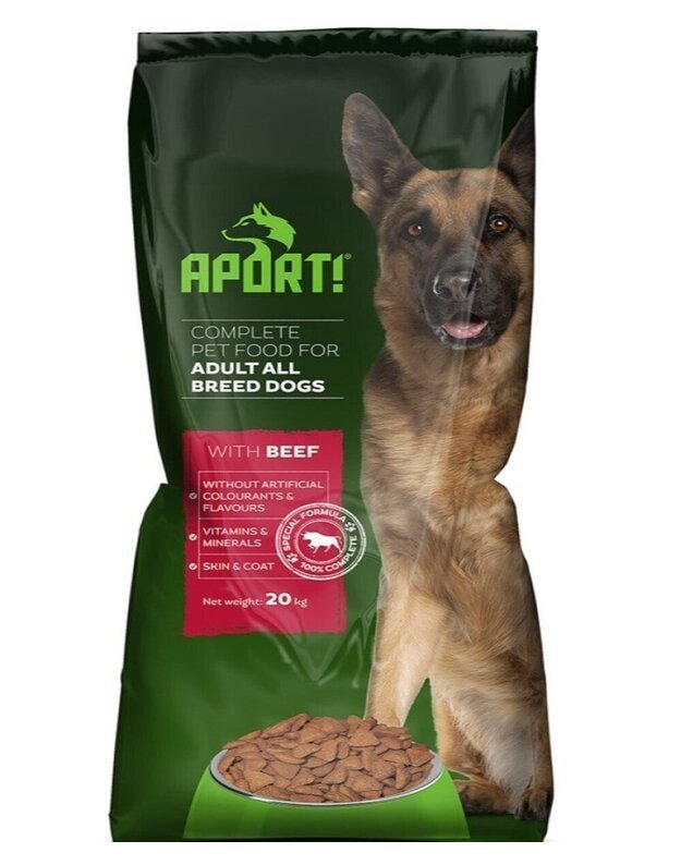 APORT sausā suņu barība ar liellopu gaļu 10kg