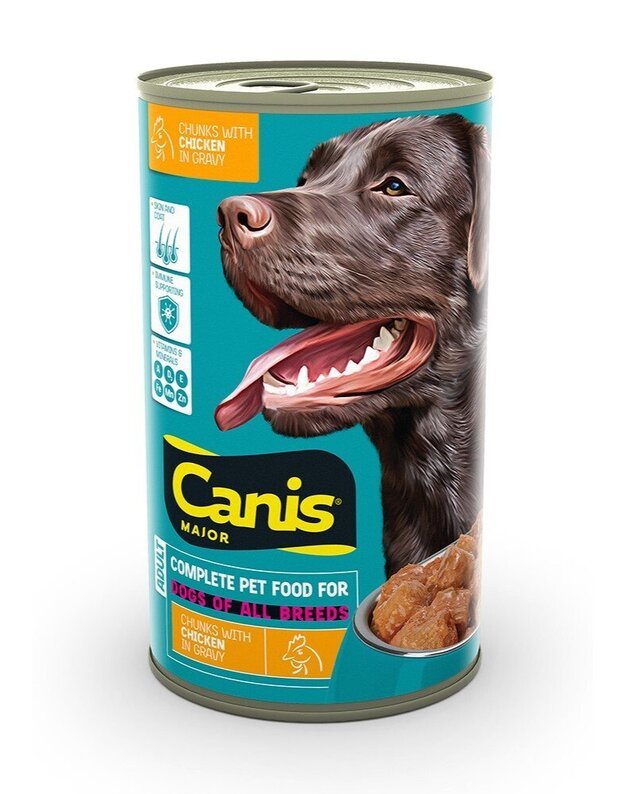 Canis Major konservi suņiem (ar vistas gaļu) 1,25kg