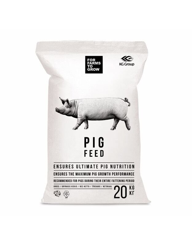 Pilnvērtīga barība nobarojamām cūkām (II nobarošanas periods 60 kg un vairāk), 20kg