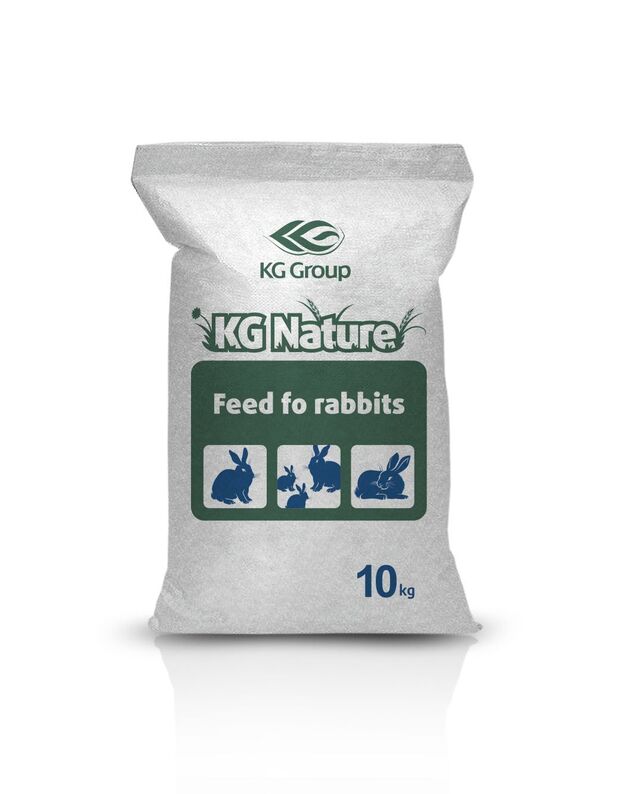 Pilnvērtīga barība trušiem KG NATURE bez ĢMO, 10kg